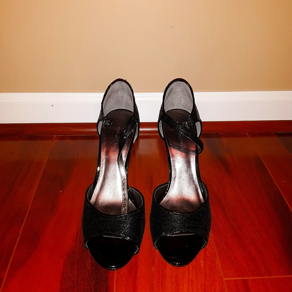 Sequin Black High Heel - Picture 2 of 7